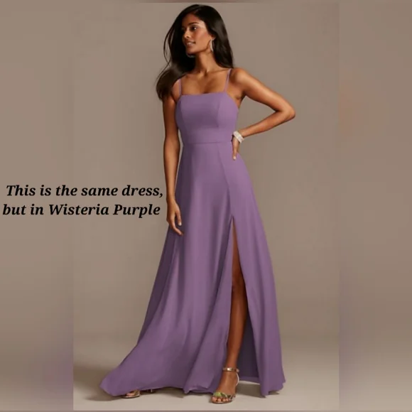 Size 4 Iris purple bridesmaid dress - Picture 5 of 5